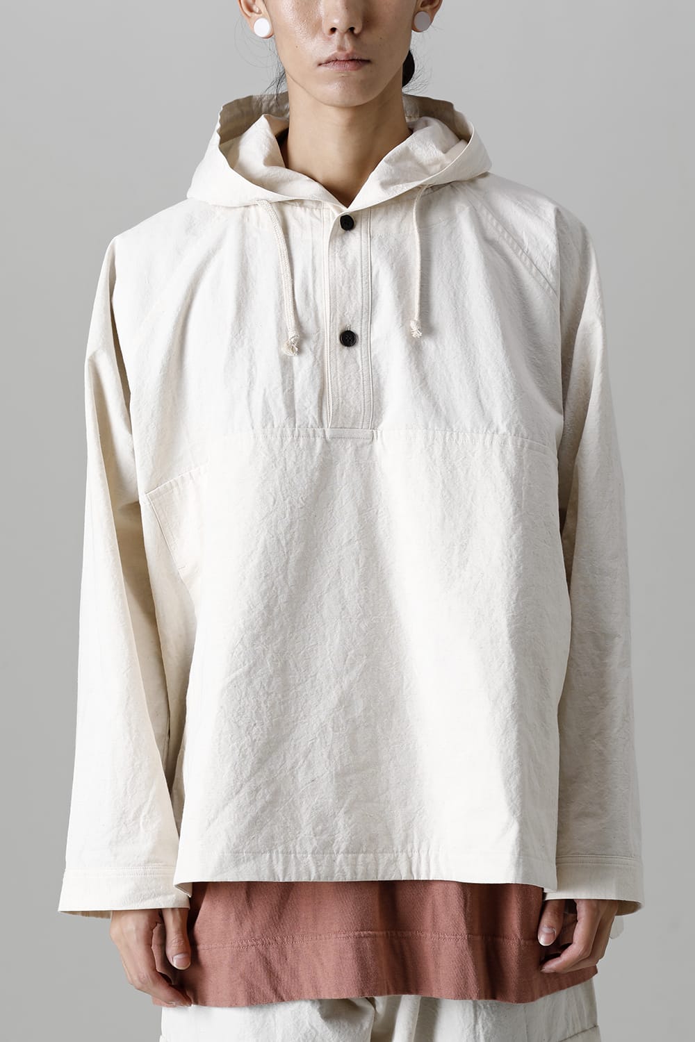 HOODED PULLOVER JACKET KINARI Fine Canvas