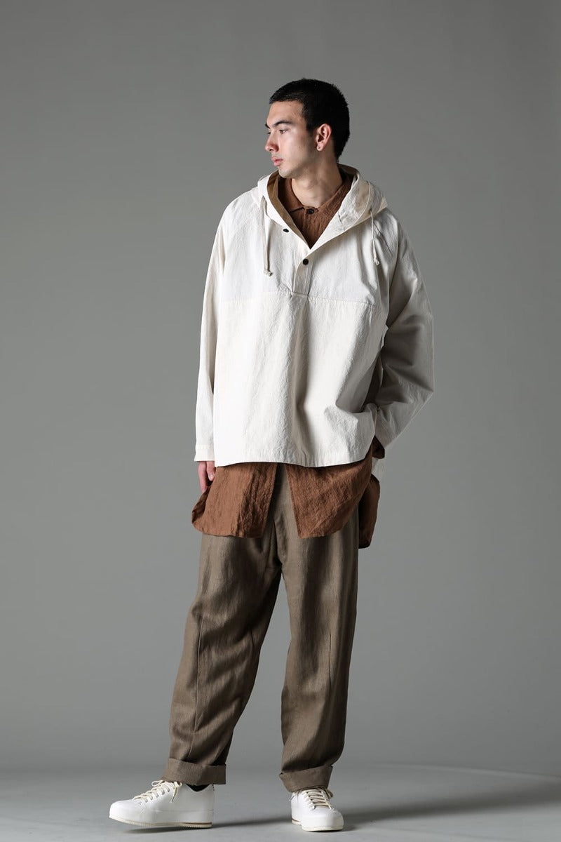 HOODED PULLOVER JACKET KINARI Fine Canvas