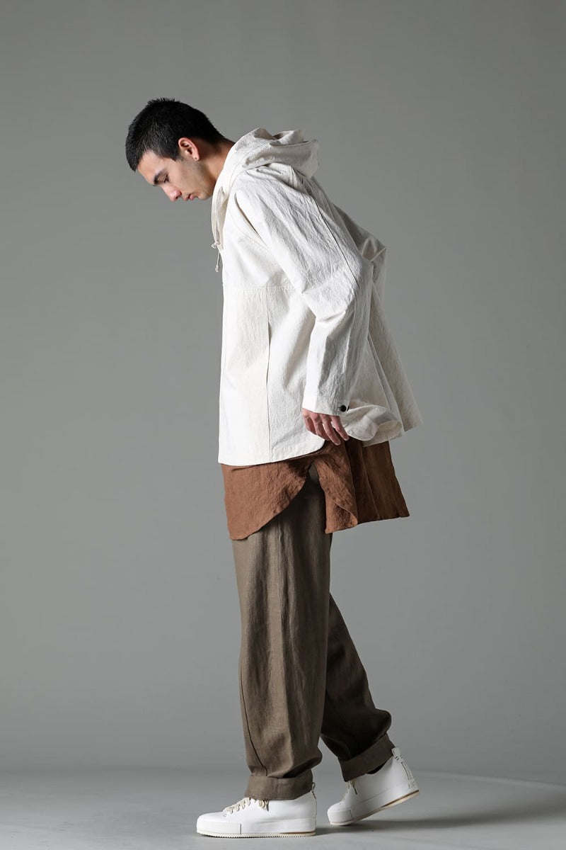 HOODED PULLOVER JACKET KINARI Fine Canvas