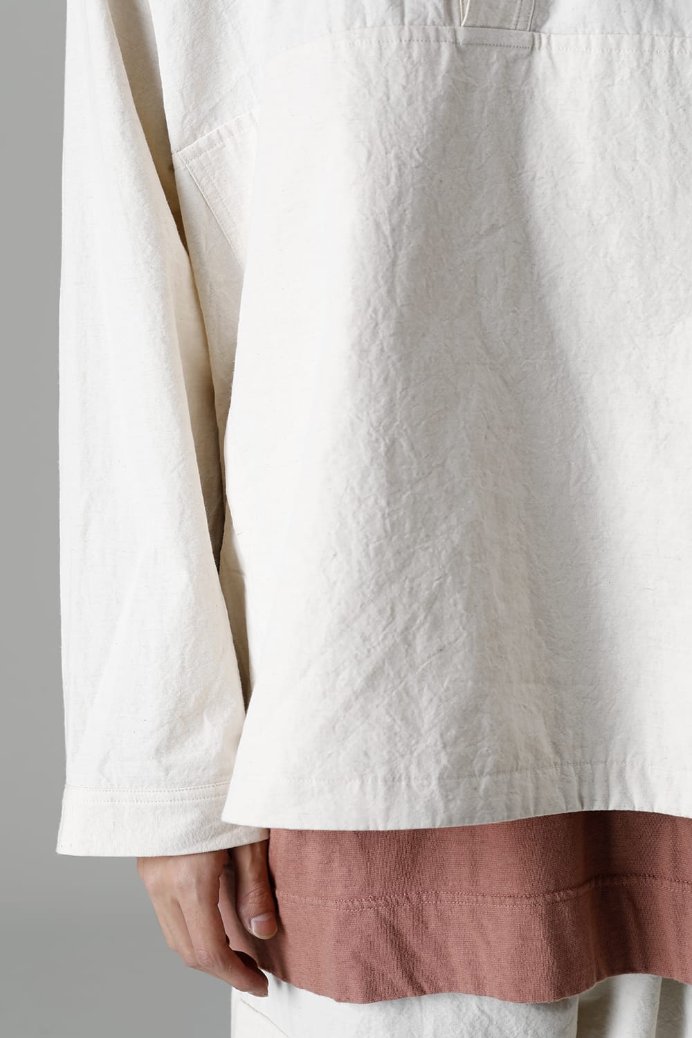 HOODED PULLOVER JACKET KINARI Fine Canvas