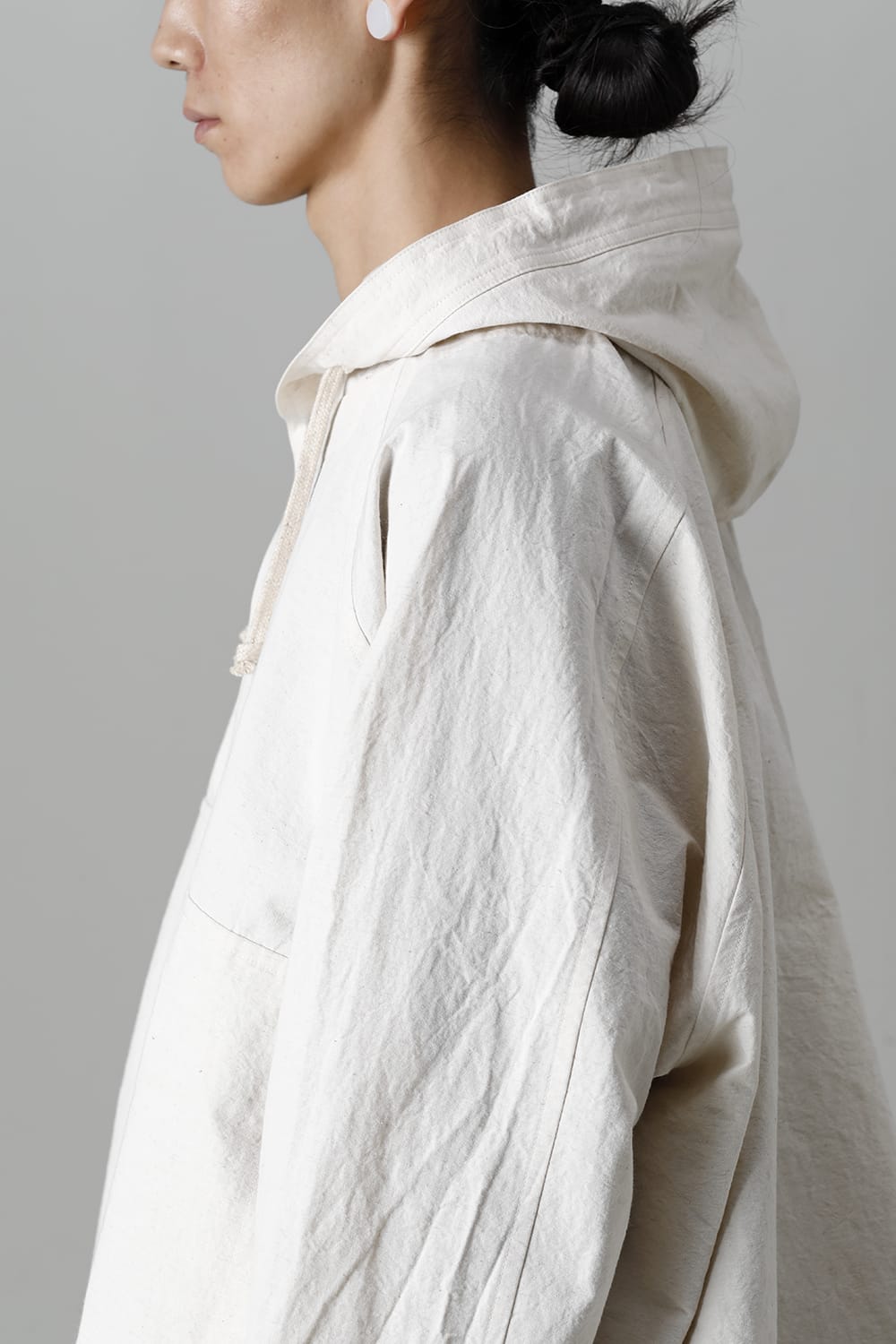 HOODED PULLOVER JACKET KINARI Fine Canvas