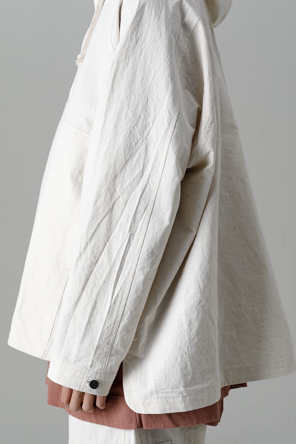 HOODED PULLOVER JACKET KINARI Fine Canvas