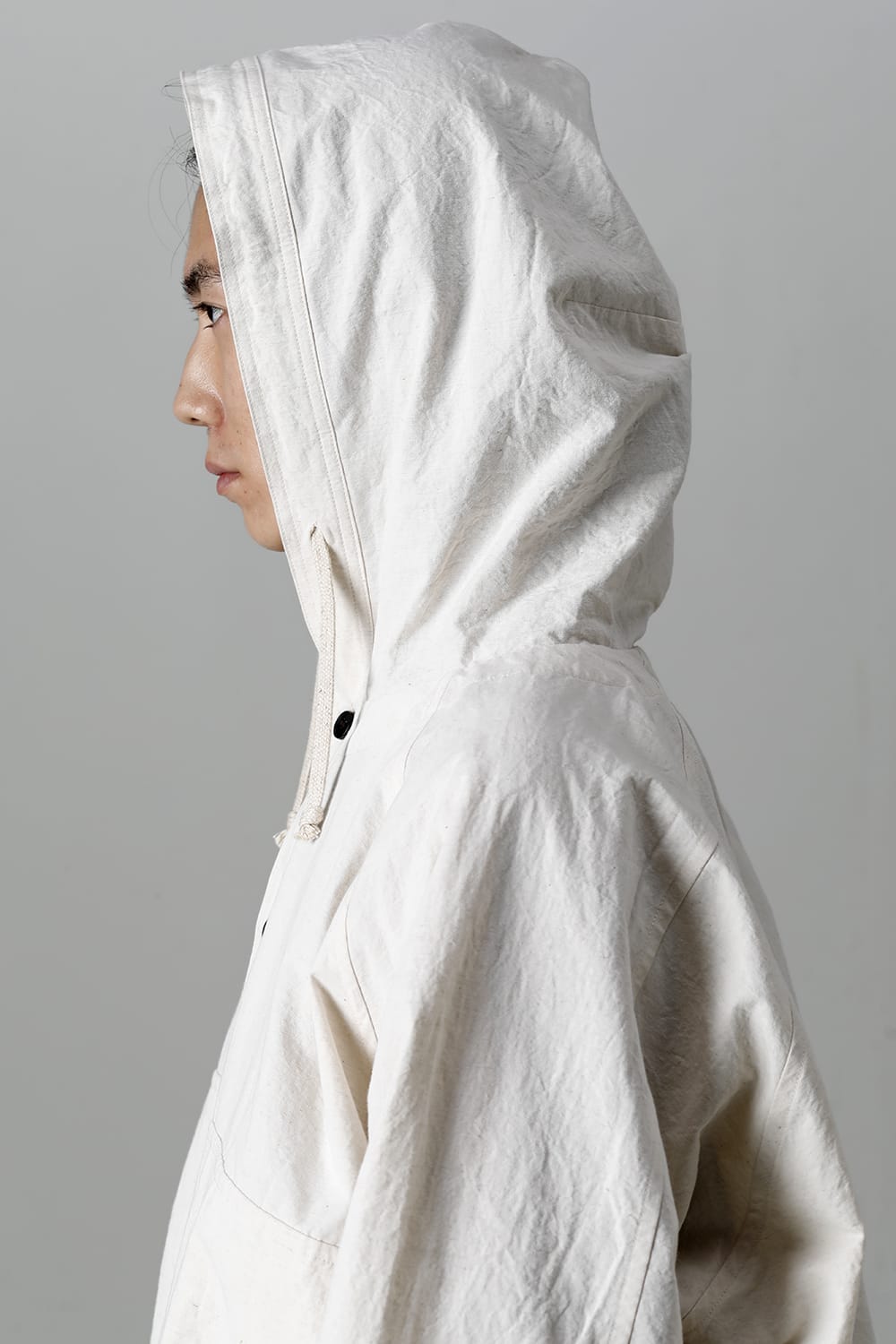 HOODED PULLOVER JACKET KINARI Fine Canvas