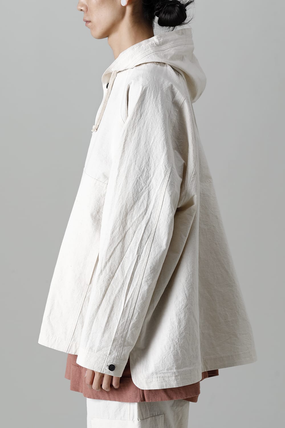 HOODED PULLOVER JACKET KINARI Fine Canvas