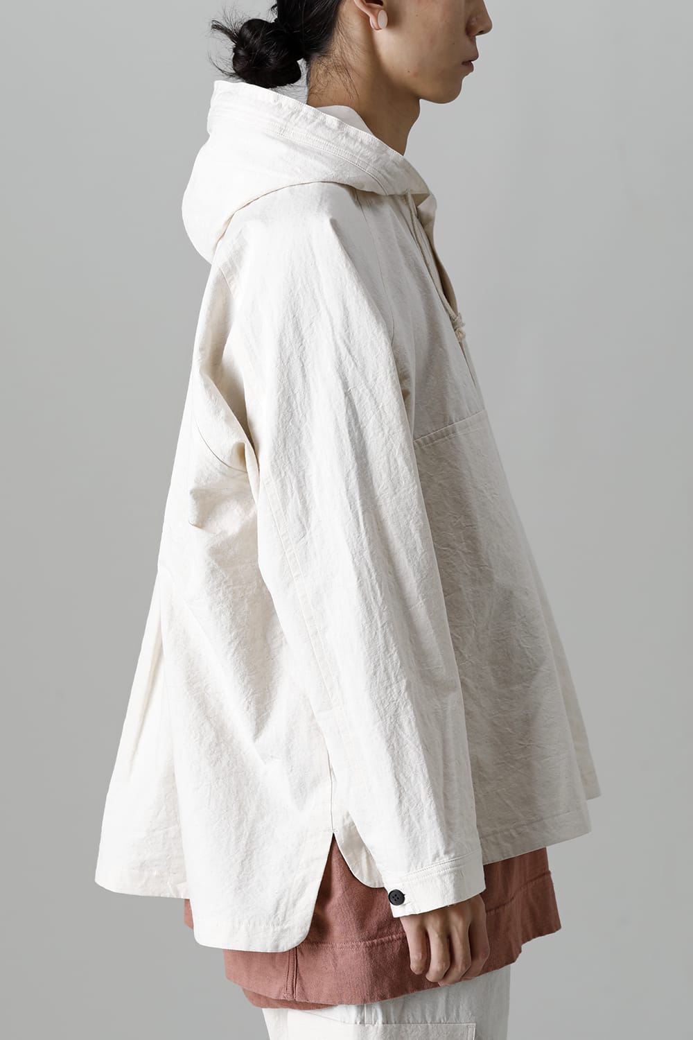 HOODED PULLOVER JACKET KINARI Fine Canvas