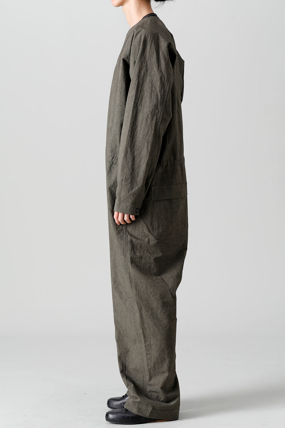 JUMPSUIT DK GREY Fine Canvas