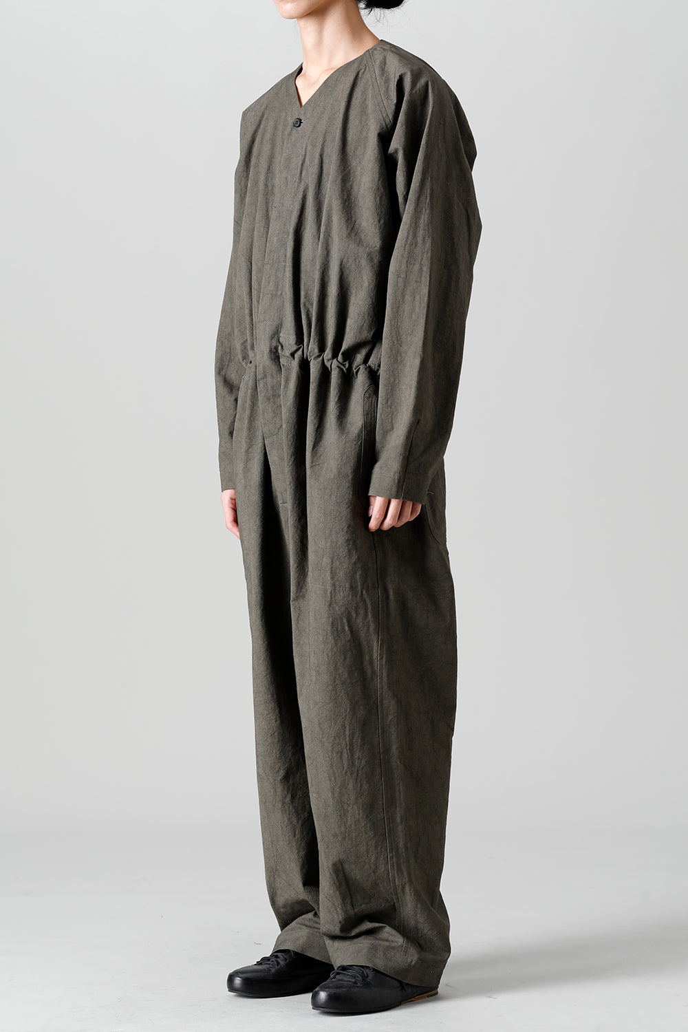 JUMPSUIT DK GREY Fine Canvas