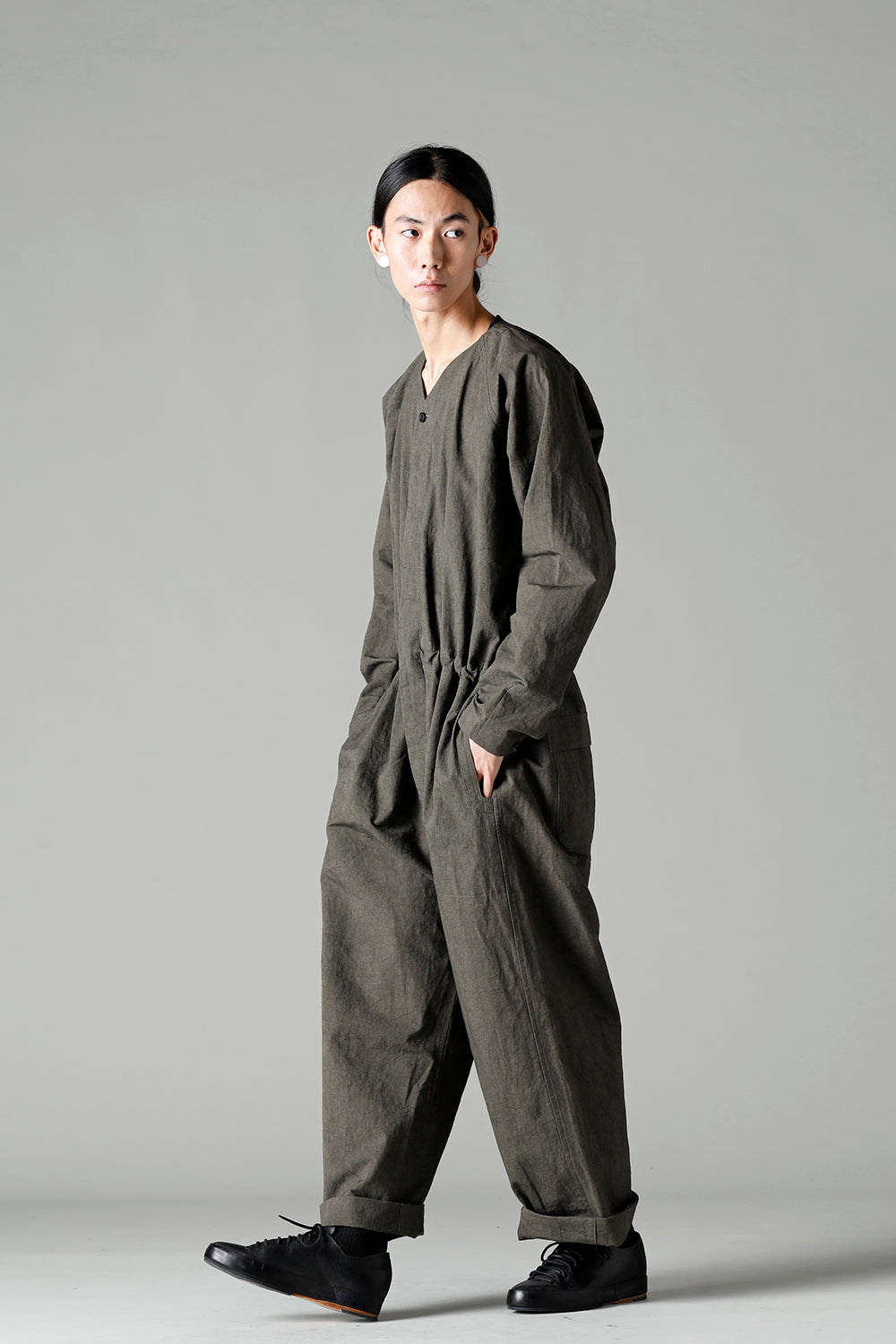 JUMPSUIT DK GREY Fine Canvas