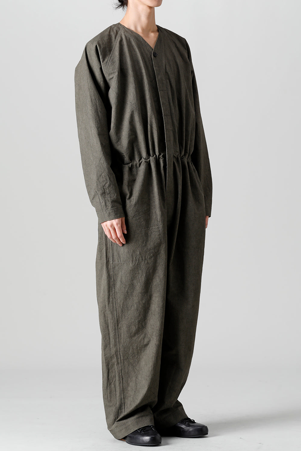 JUMPSUIT DK GREY Fine Canvas