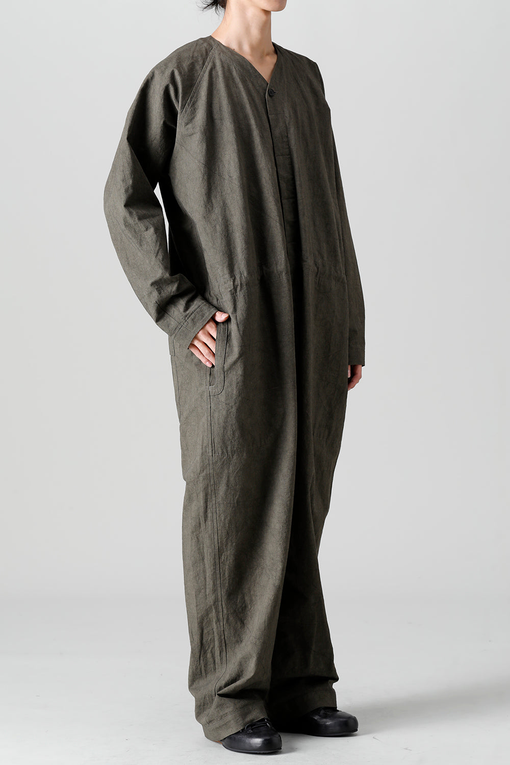 JUMPSUIT DK GREY Fine Canvas