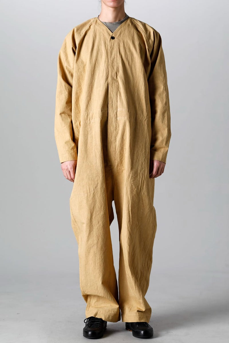 JUMPSUIT MUSTARD Fine Canvas