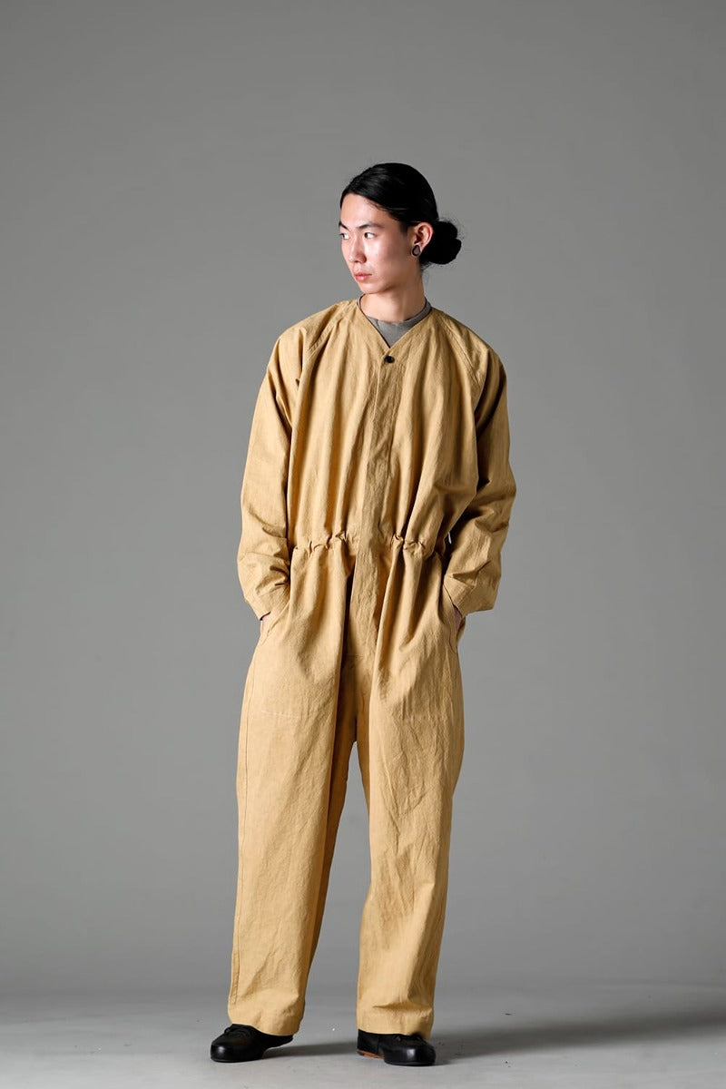 JUMPSUIT MUSTARD Fine Canvas