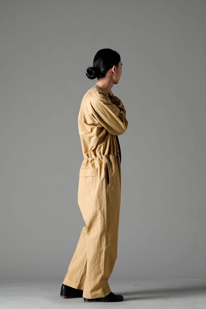 JUMPSUIT MUSTARD Fine Canvas