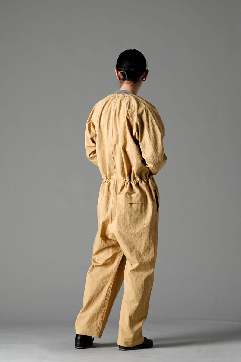 JUMPSUIT MUSTARD Fine Canvas