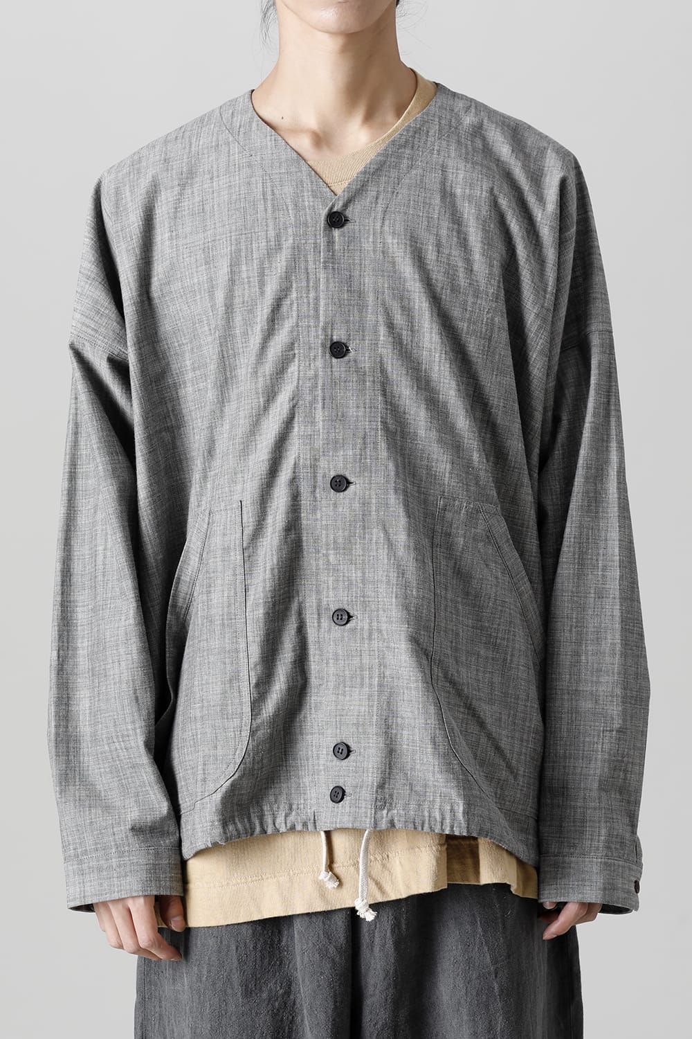 COVERALL SHIRT GREY SUMI Chambrey