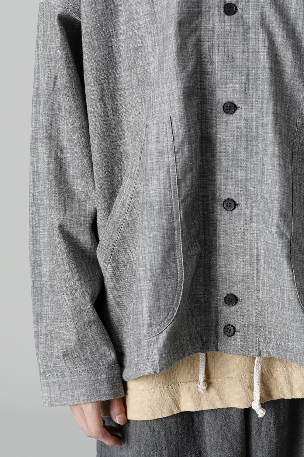 COVERALL SHIRT GREY SUMI Chambrey