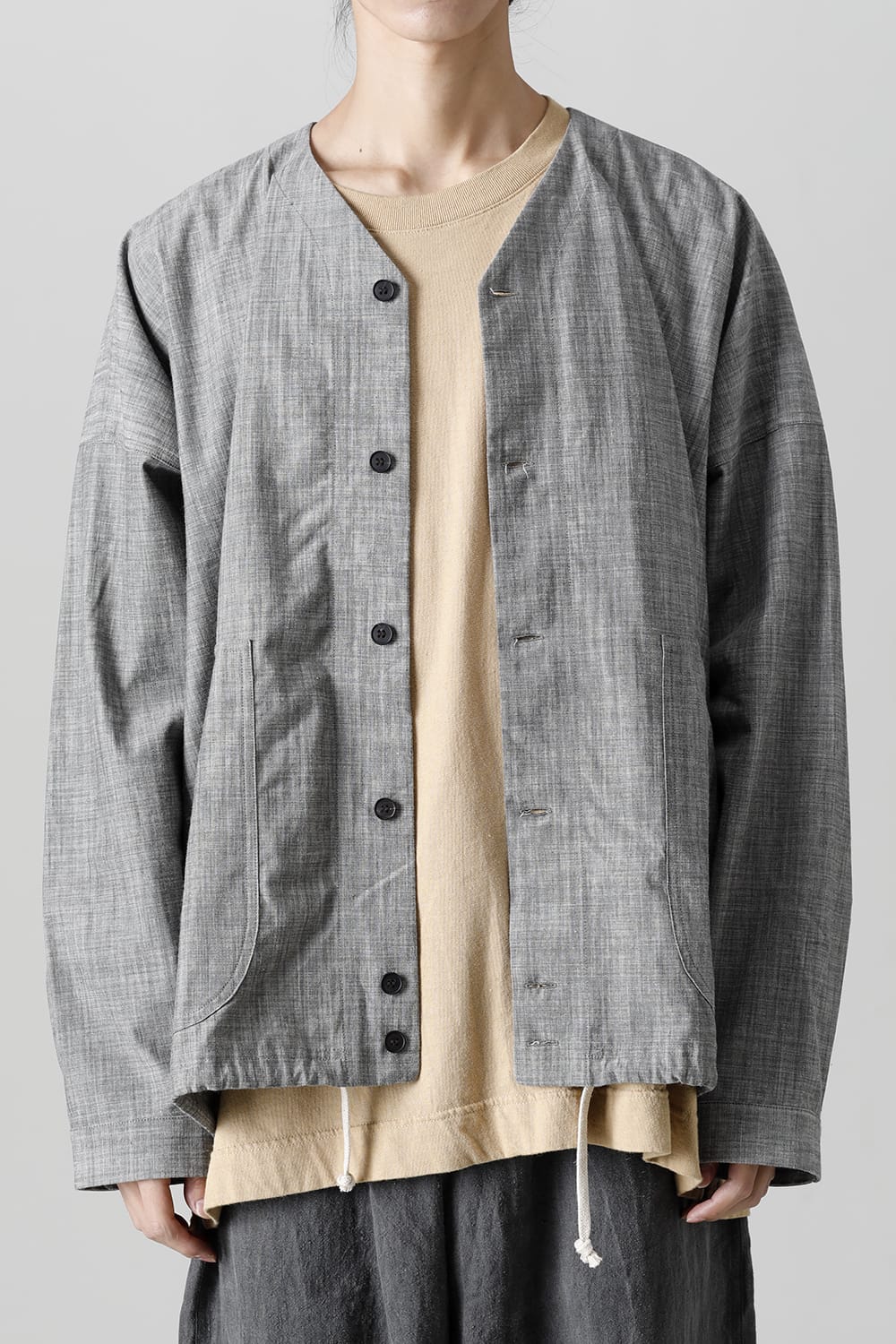 COVERALL SHIRT GREY SUMI Chambrey