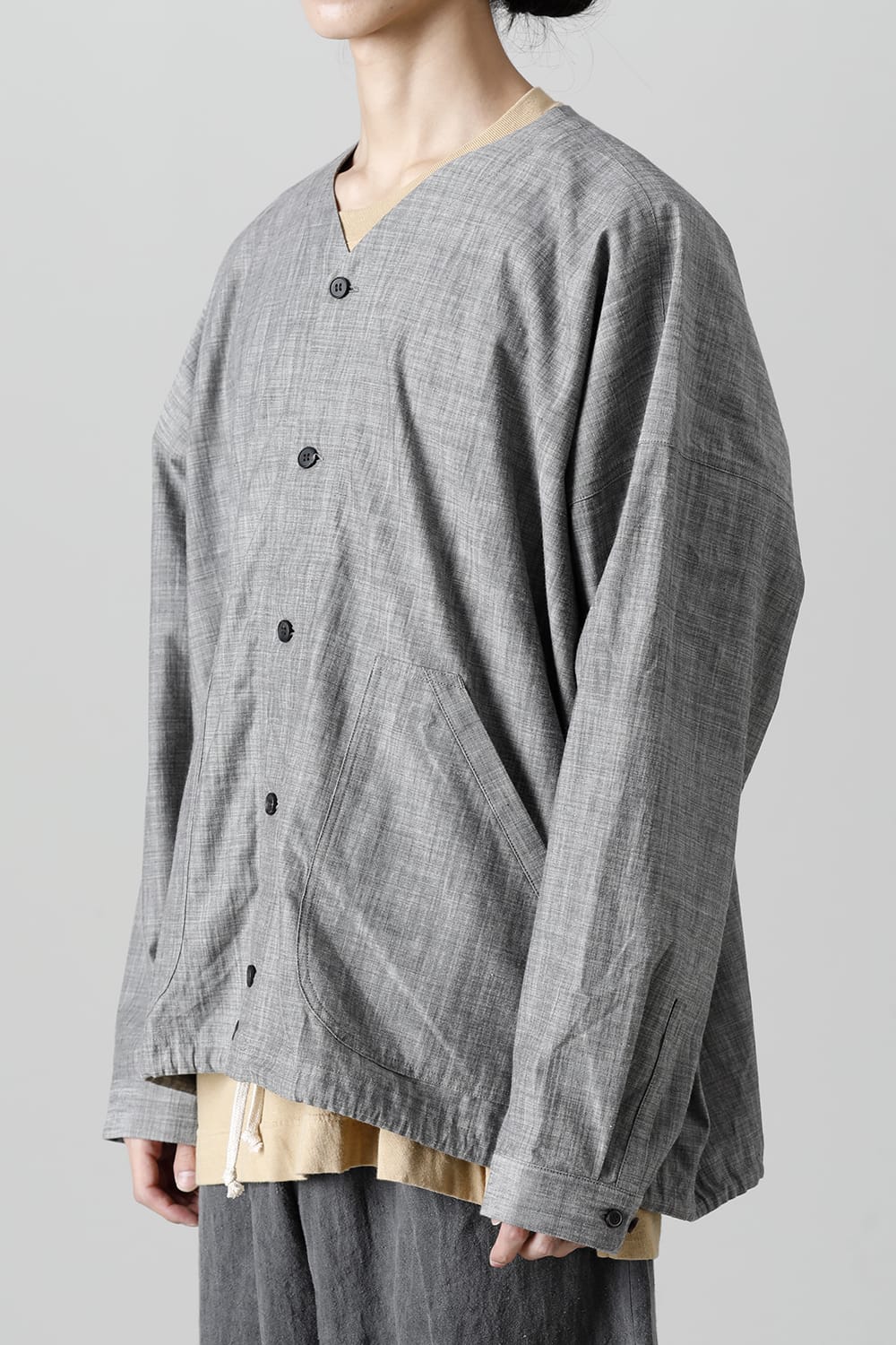 COVERALL SHIRT GREY SUMI Chambrey