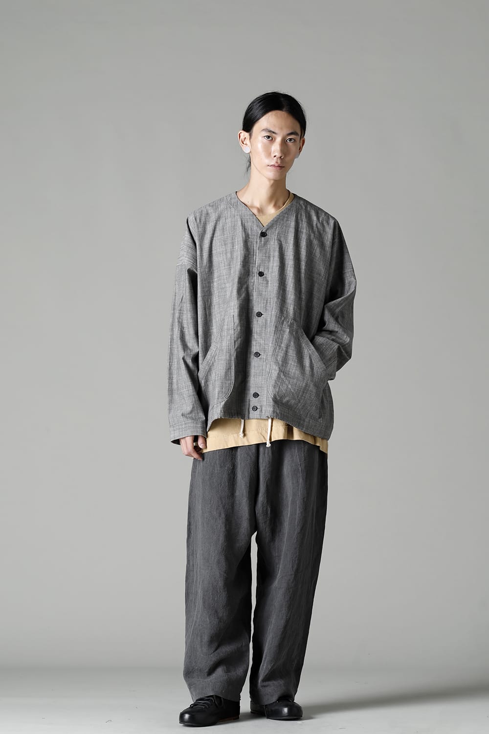 COVERALL SHIRT GREY SUMI Chambrey