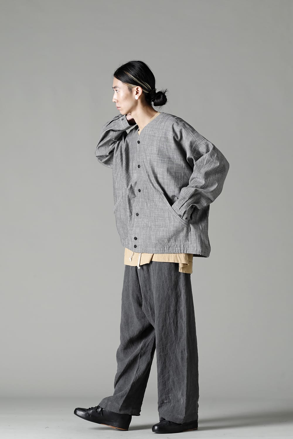 COVERALL SHIRT GREY SUMI Chambrey