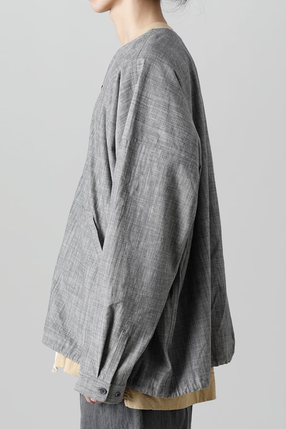 COVERALL SHIRT GREY SUMI Chambrey