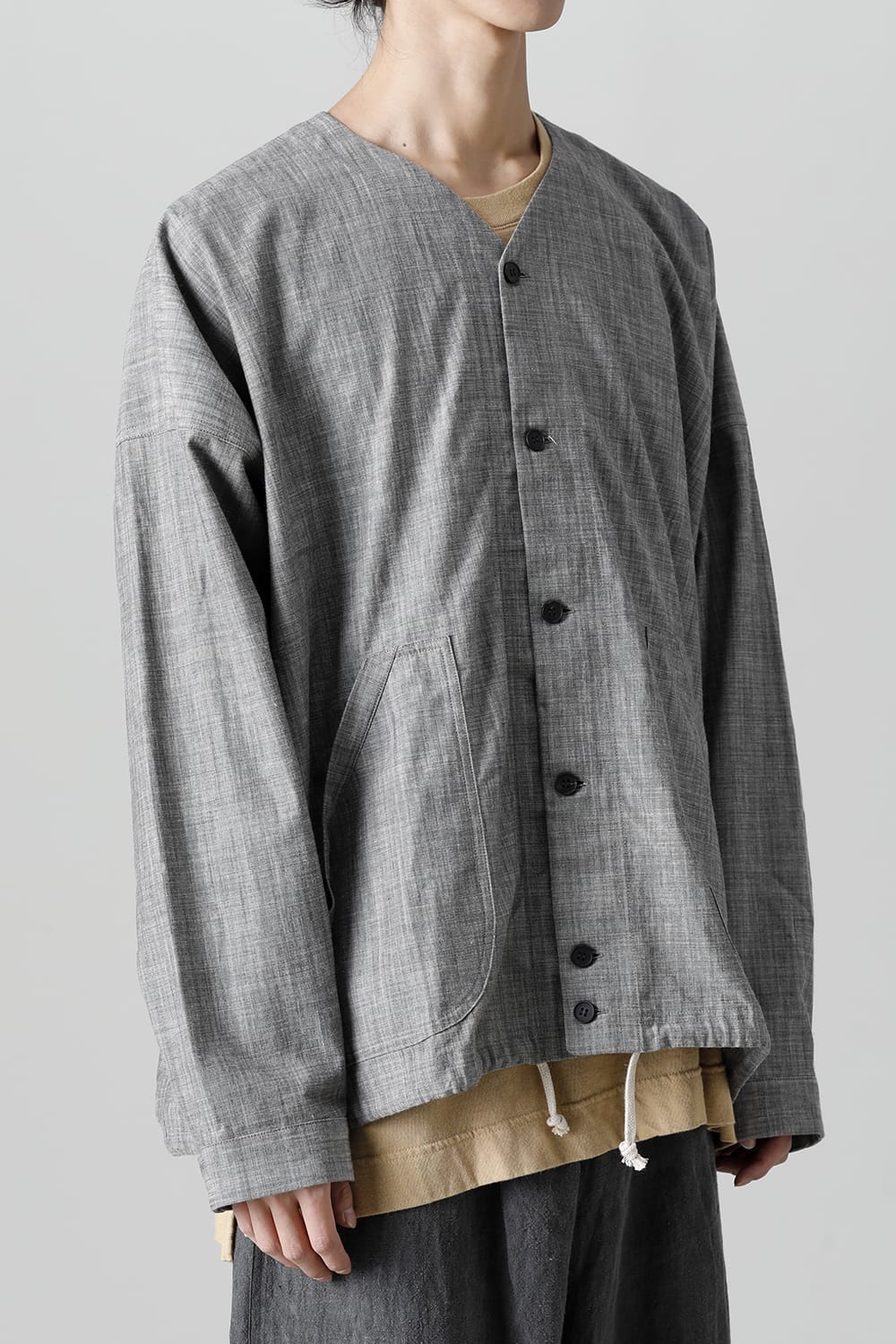 COVERALL SHIRT GREY SUMI Chambrey