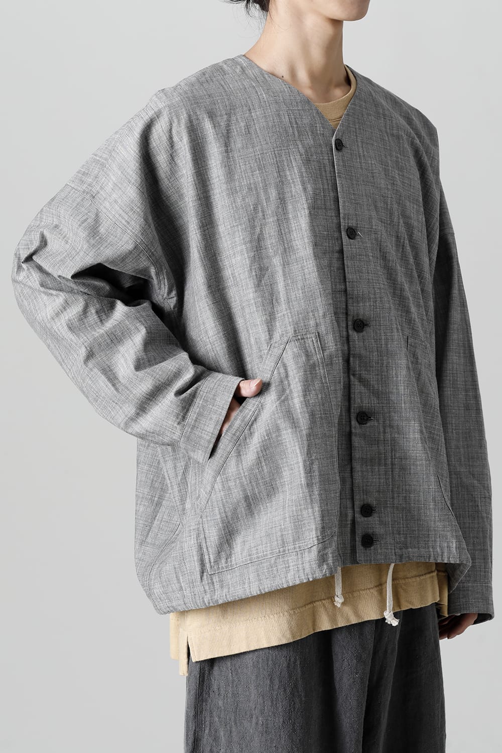 COVERALL SHIRT GREY SUMI Chambrey