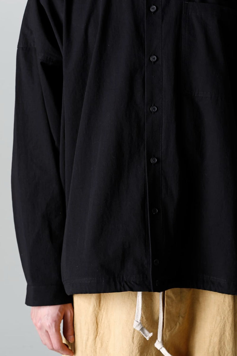 BOMBER SHIRTS Water-Repellent Dense Cloth BLACK