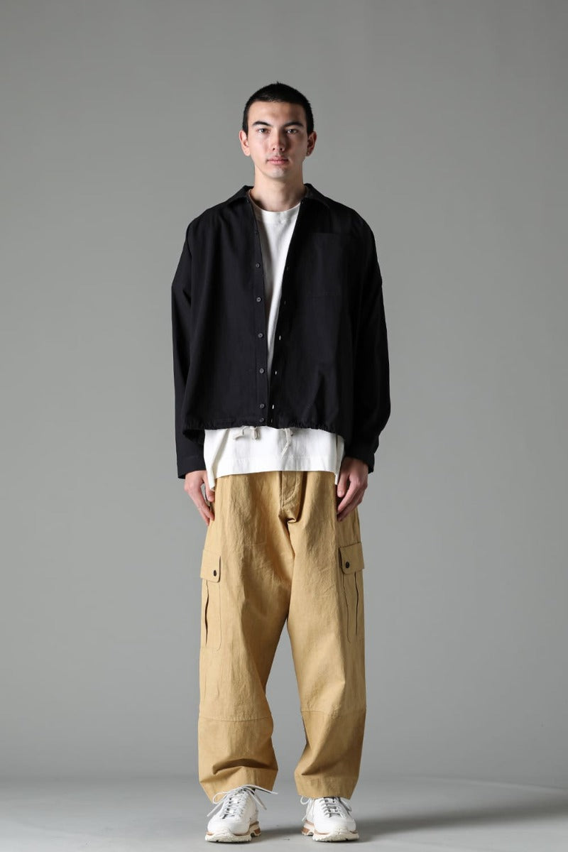 BOMBER SHIRTS Water-Repellent Dense Cloth BLACK