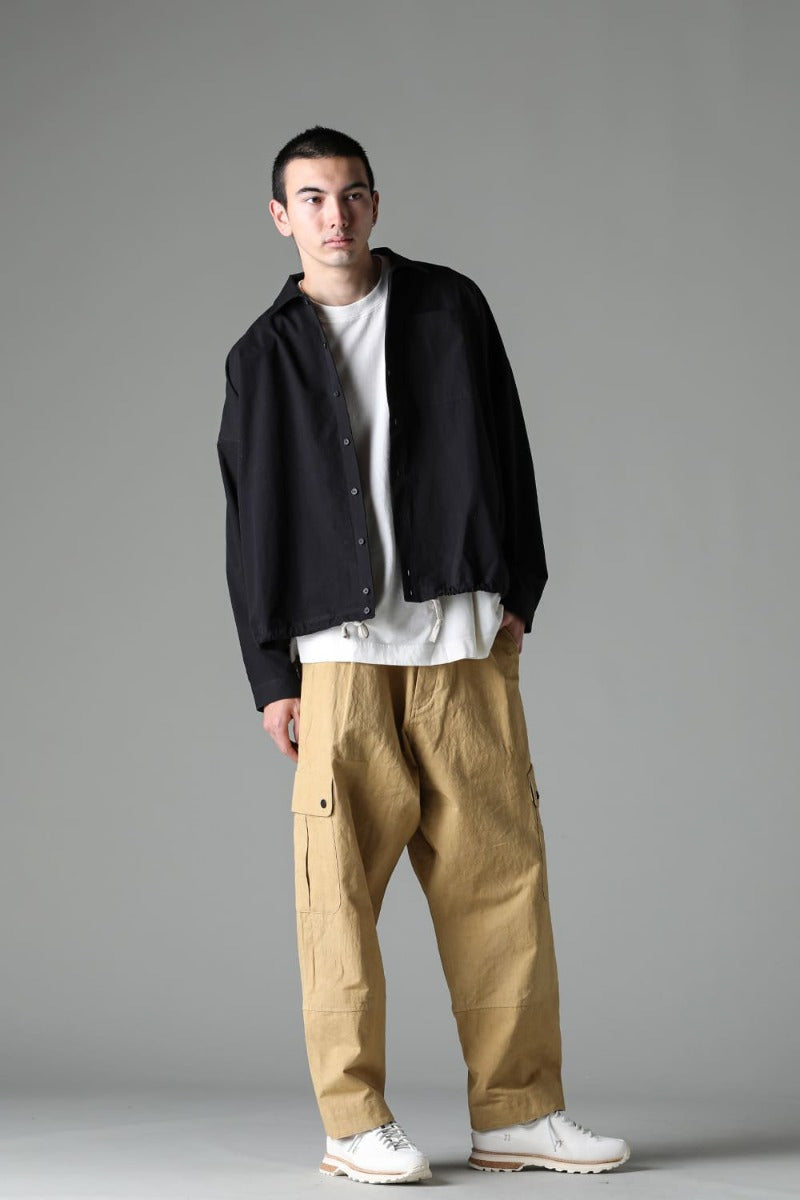 BOMBER SHIRTS Water-Repellent Dense Cloth BLACK