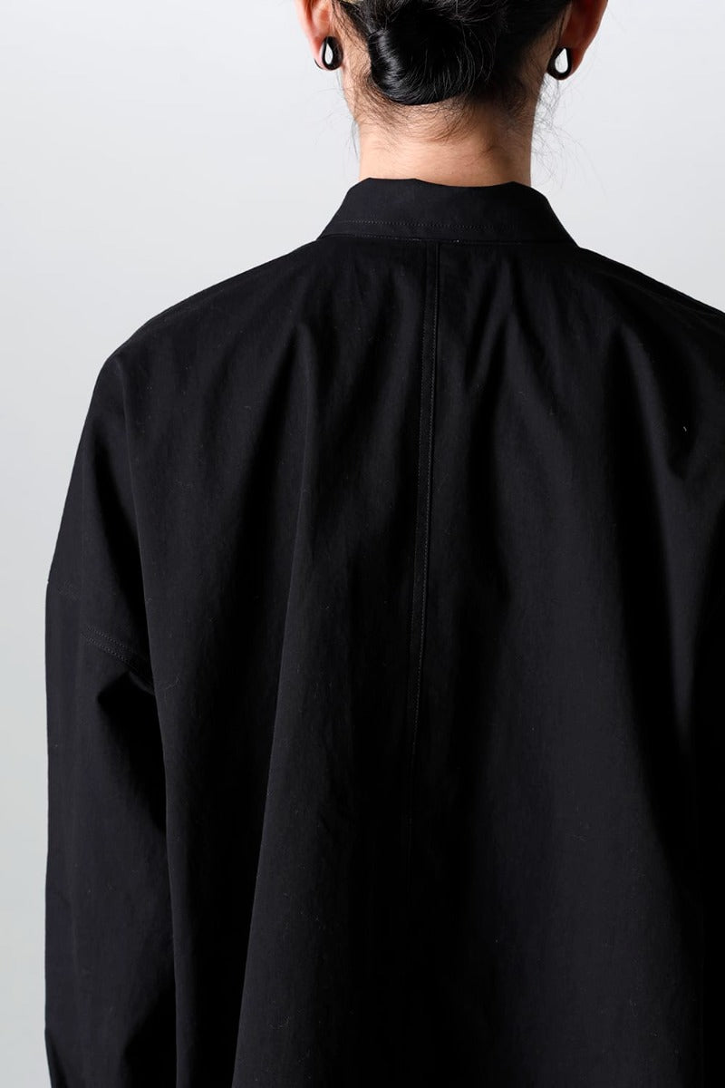 BOMBER SHIRTS Water-Repellent Dense Cloth BLACK