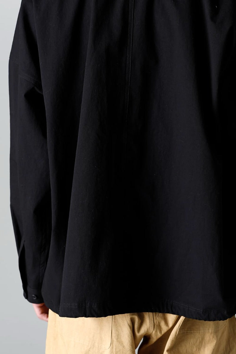 BOMBER SHIRTS Water-Repellent Dense Cloth BLACK