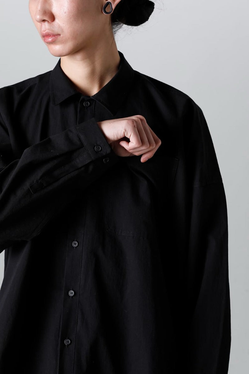 BOMBER SHIRTS Water-Repellent Dense Cloth BLACK