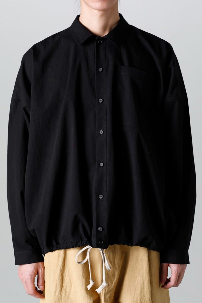 BOMBER SHIRTS Water-Repellent Dense Cloth BLACK