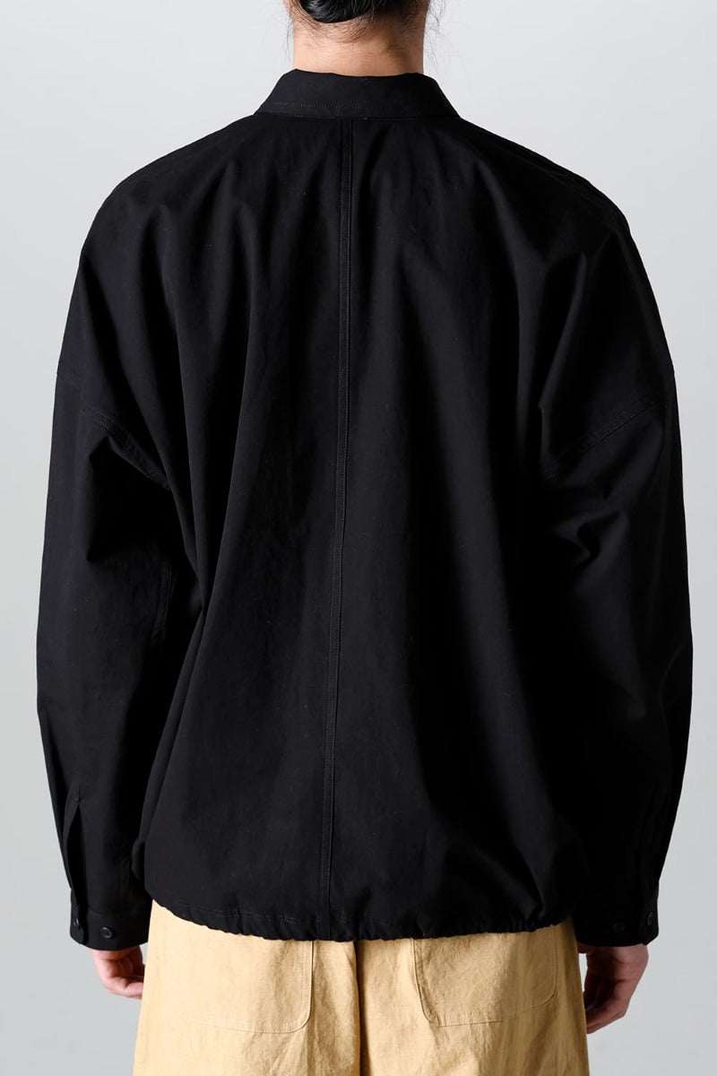 BOMBER SHIRTS Water-Repellent Dense Cloth BLACK