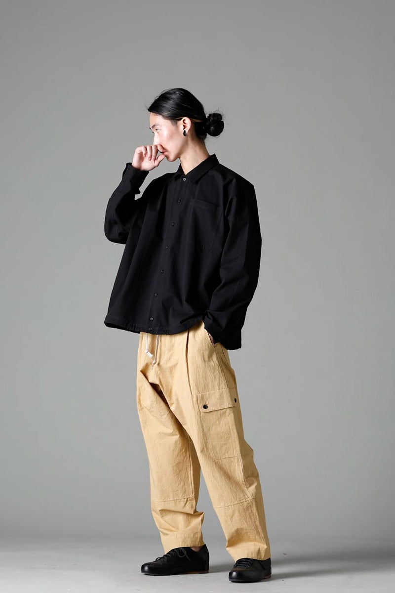 BOMBER SHIRTS Water-Repellent Dense Cloth BLACK