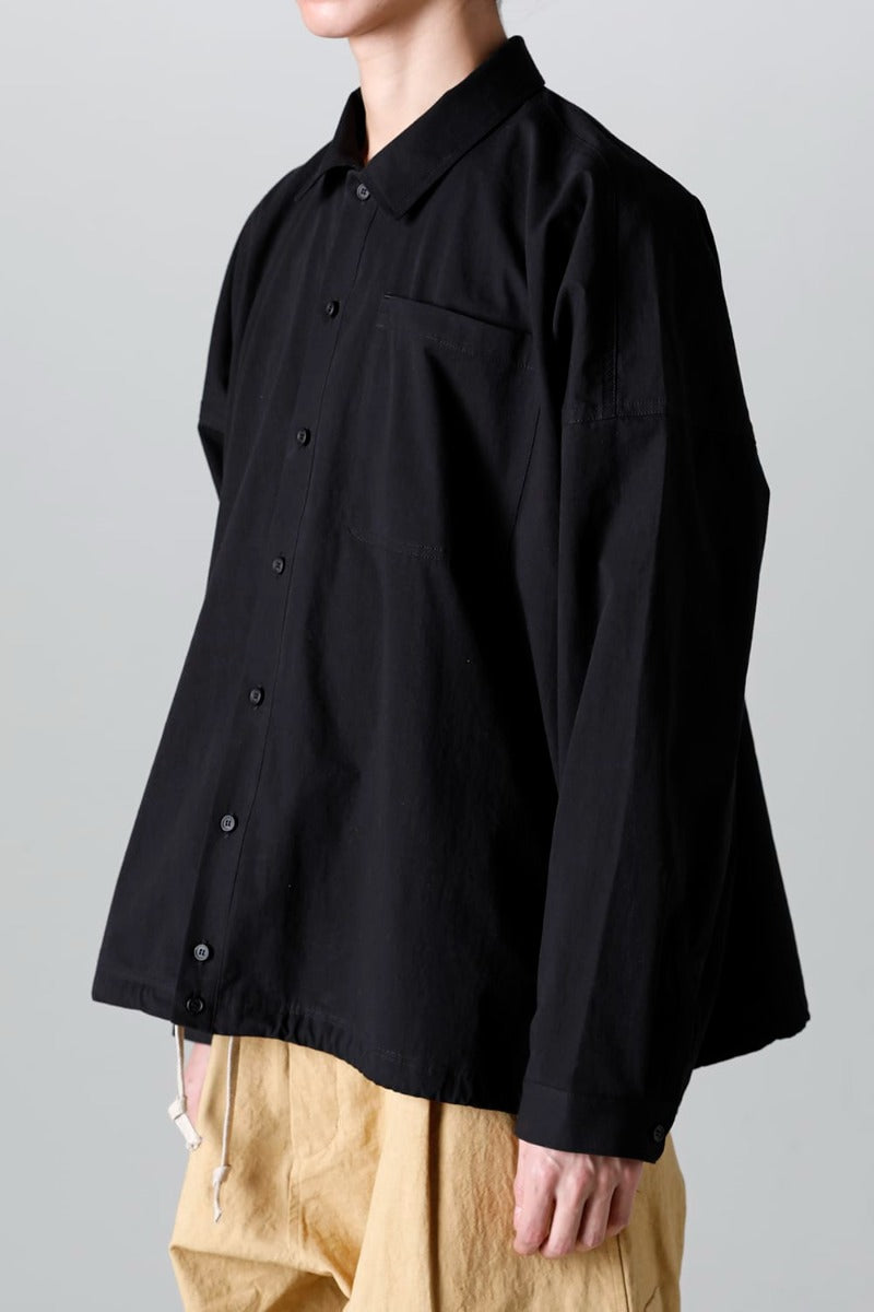 BOMBER SHIRTS Water-Repellent Dense Cloth BLACK