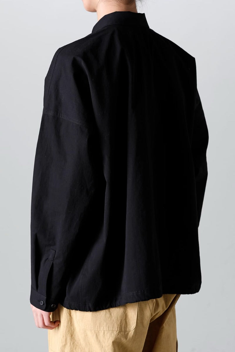 BOMBER SHIRTS Water-Repellent Dense Cloth BLACK