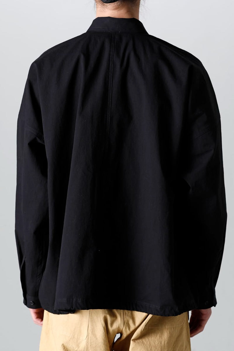 BOMBER SHIRTS Water-Repellent Dense Cloth BLACK