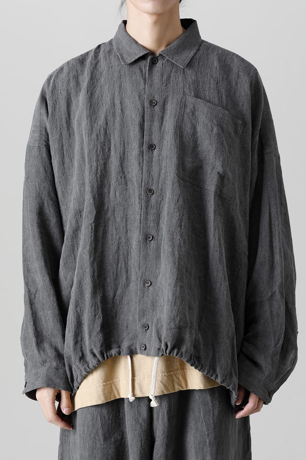 BOMBER SHIRTS DK SUMI DYED Flax Lawn