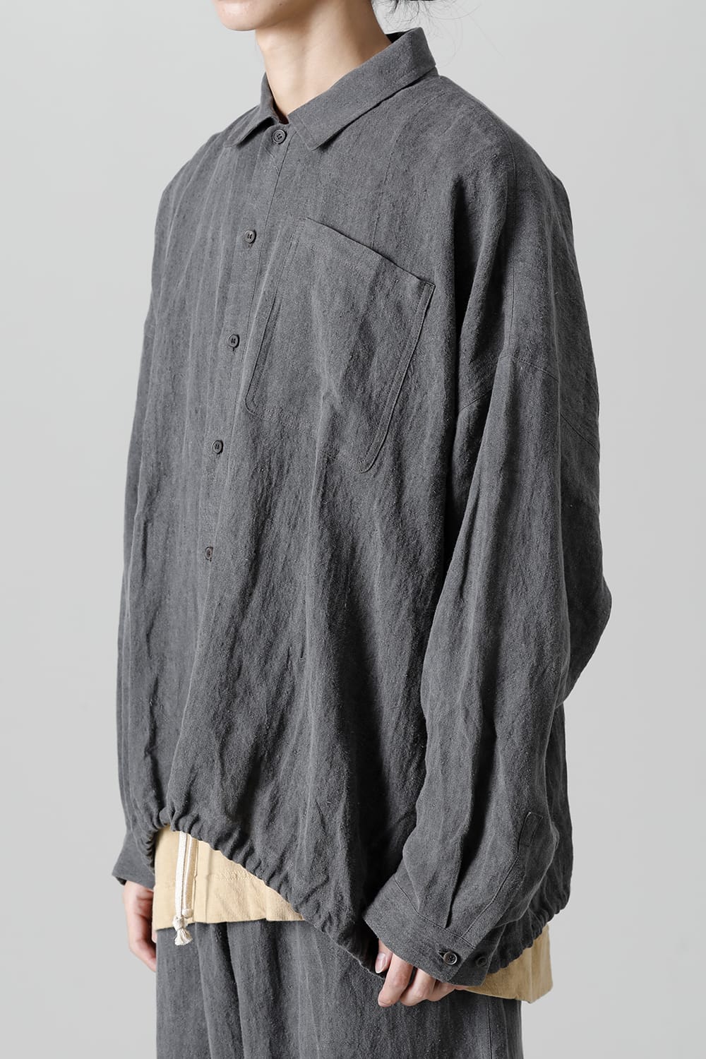 BOMBER SHIRTS DK SUMI DYED Flax Lawn