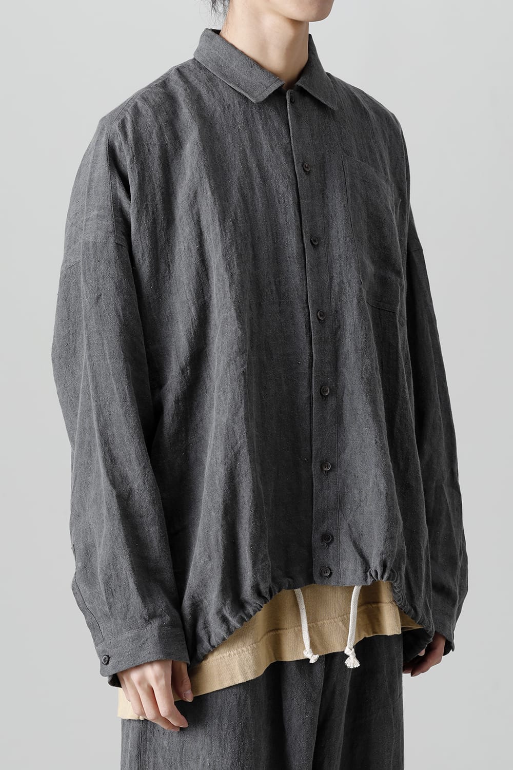 BOMBER SHIRTS DK SUMI DYED Flax Lawn