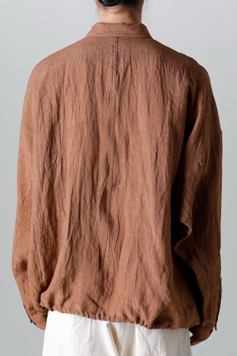 BOMBER SHIRTS KAKISHIBU DYED Flax Lawn