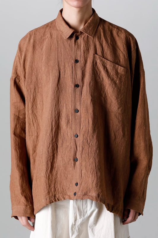 BOMBER SHIRTS KAKISHIBU DYED Flax Lawn