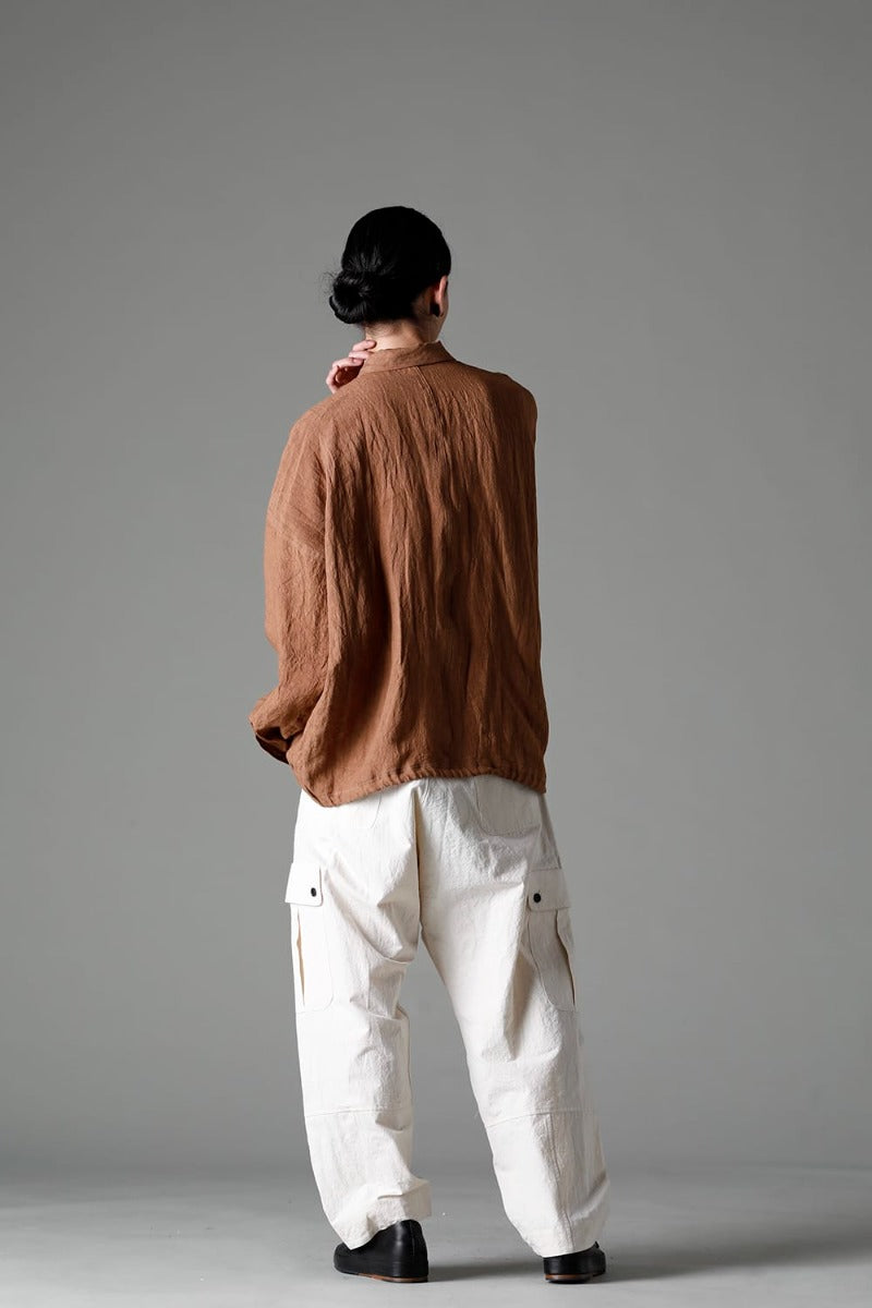 BOMBER SHIRTS KAKISHIBU DYED Flax Lawn