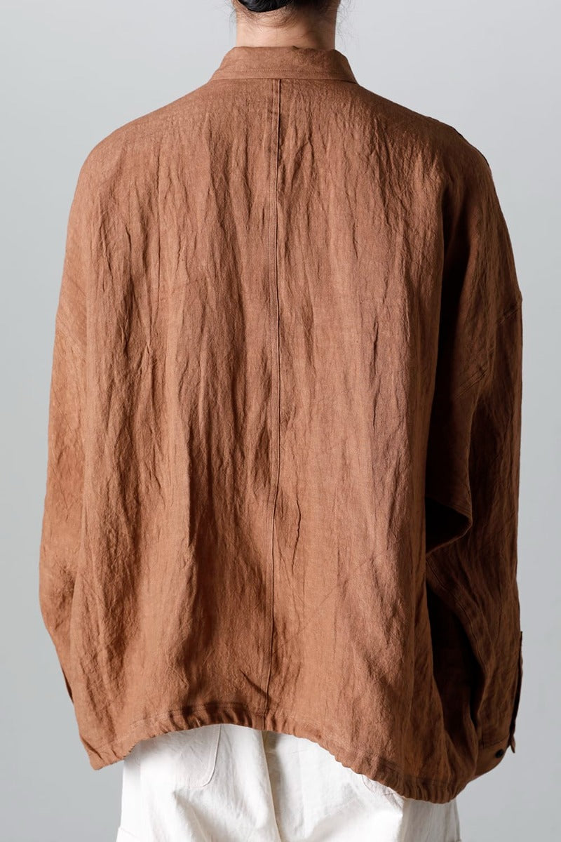 BOMBER SHIRTS KAKISHIBU DYED Flax Lawn