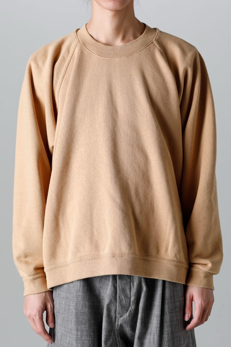 CREW NECK SWEAT YELLOW BEIGE