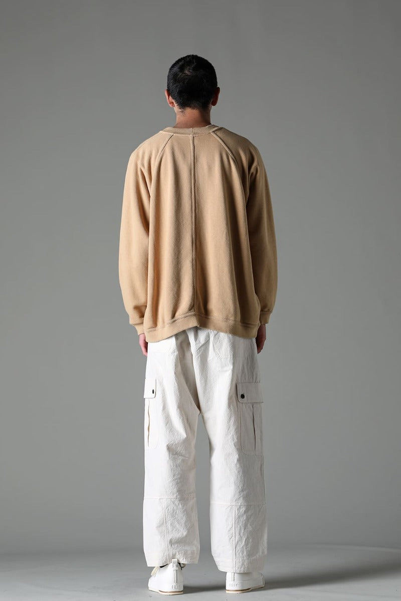 CREW NECK SWEAT YELLOW BEIGE