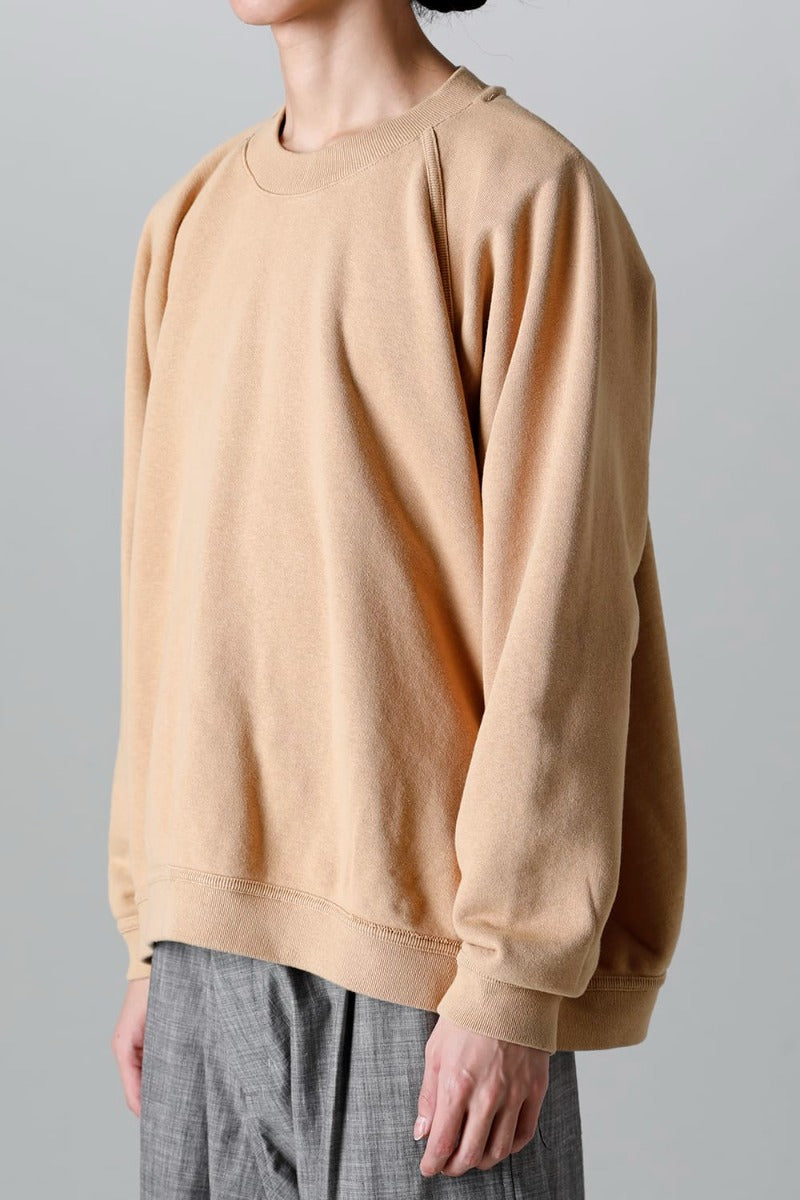 CREW NECK SWEAT YELLOW BEIGE