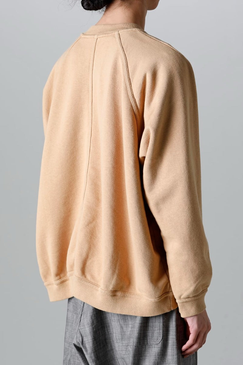 CREW NECK SWEAT YELLOW BEIGE